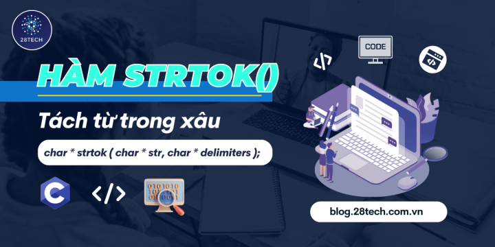 [C]. Hàm strtok()
