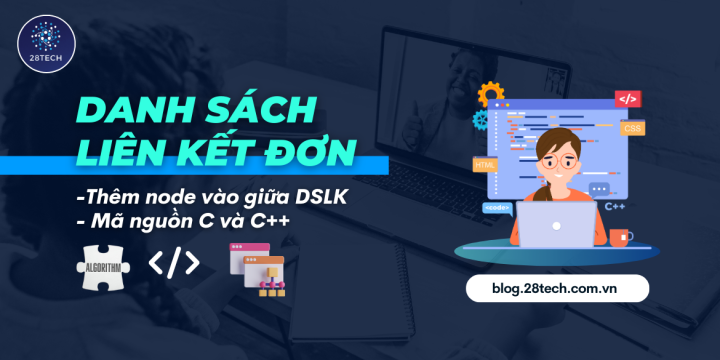 [DSLK Đơn]. Thêm Node Vào Giữa DSLK